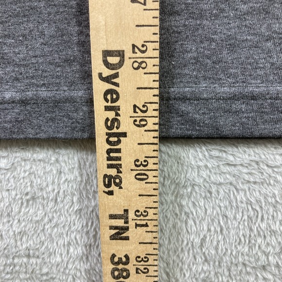 Adidas Shirt Adult Large Dark Gray Logo Sports Workout Casual Comfort SS - Picture 8 of 12